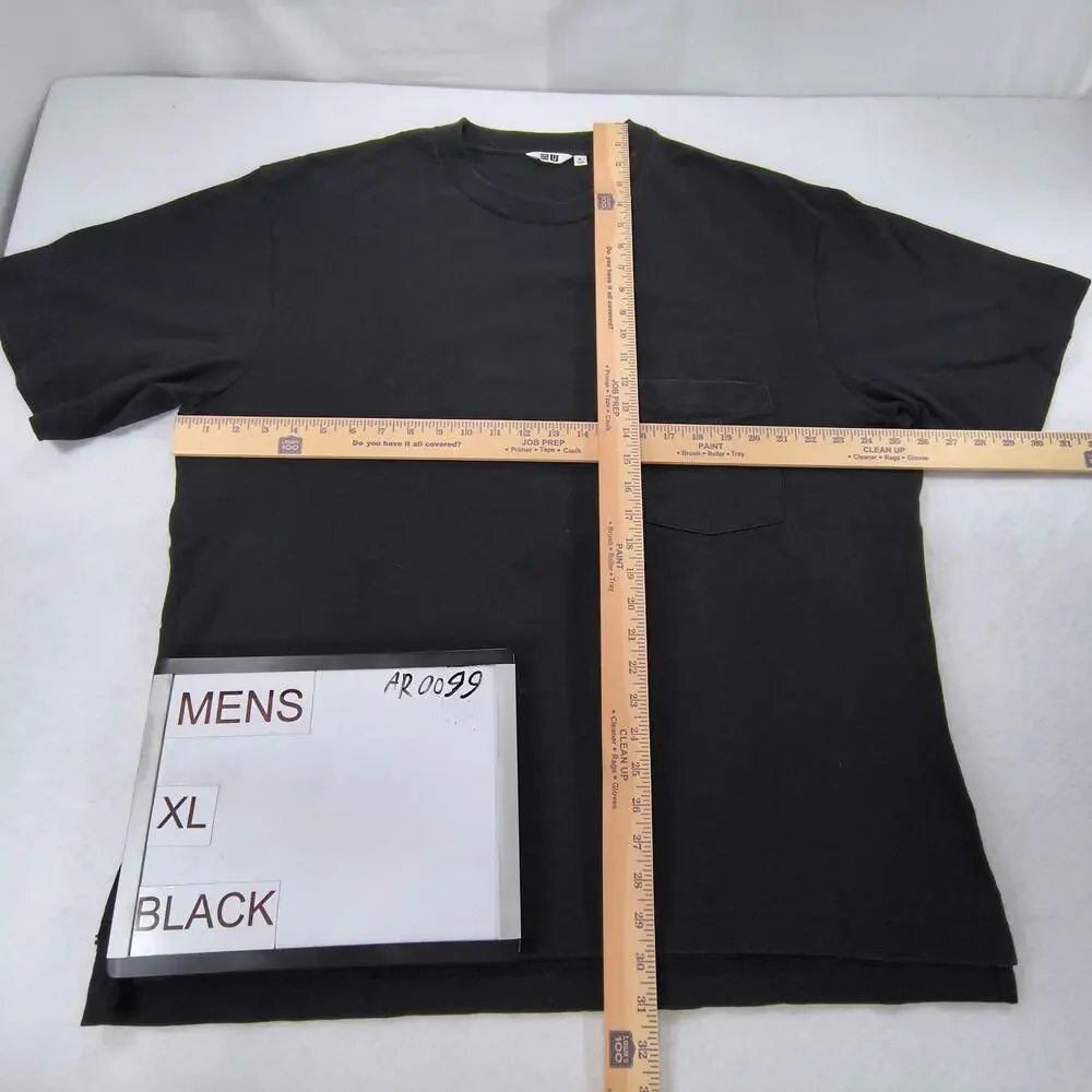 UNIQLO Short Sleeve Graphic Crew Neck T Shirt Mens Size Extra Large XL Black - Picture 4 of 8
